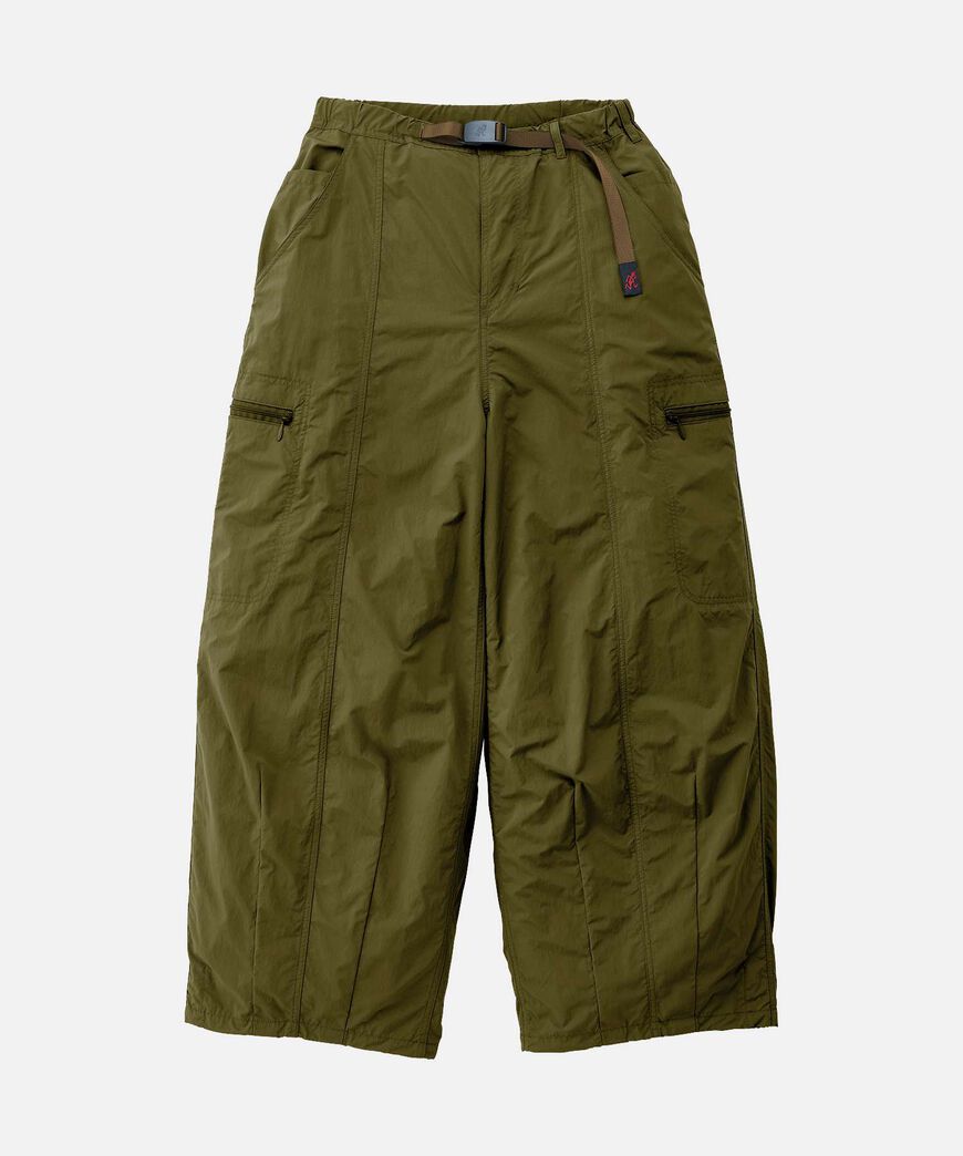 NYLON BALLOON PANT,OLIVE, large image number 0