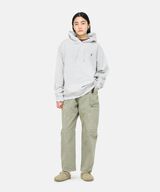 ONE POINT HOODED SWEATSHIRT,DARK BROWN, small image number 6