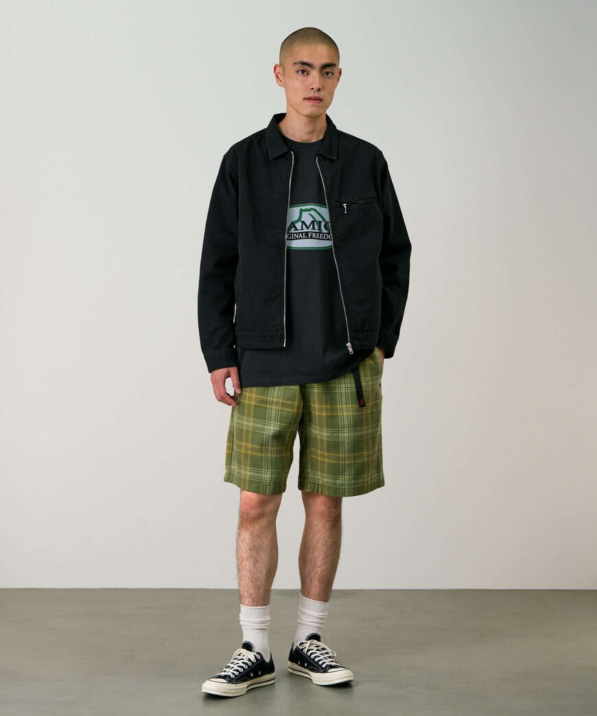 HEMP G-SHORT PLAID,PLAID, large image number 2