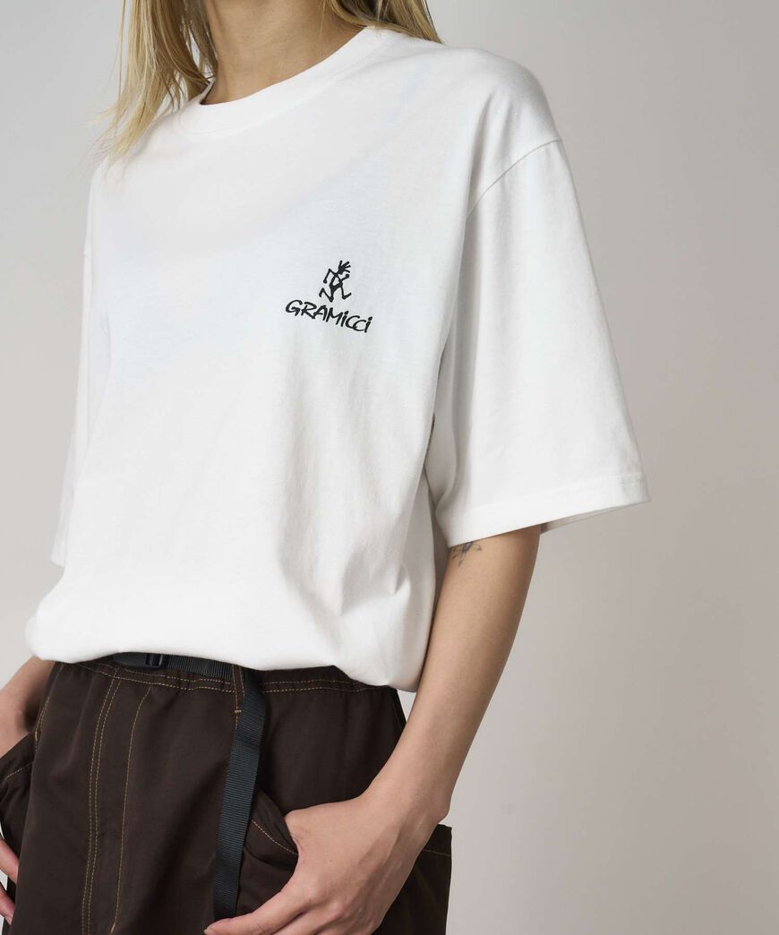 ONE POINT LOGO TEE,WHITE, large image number 2