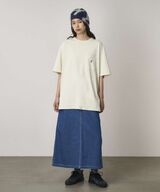 ONE POINT TEE PIGMENT DYED,NATURAL PIGMENT, small image number 1