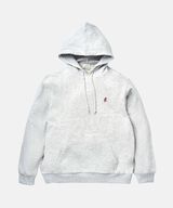 ONE POINT HOODED SWEATSHIRT,GREY HEATHER, small image number 0