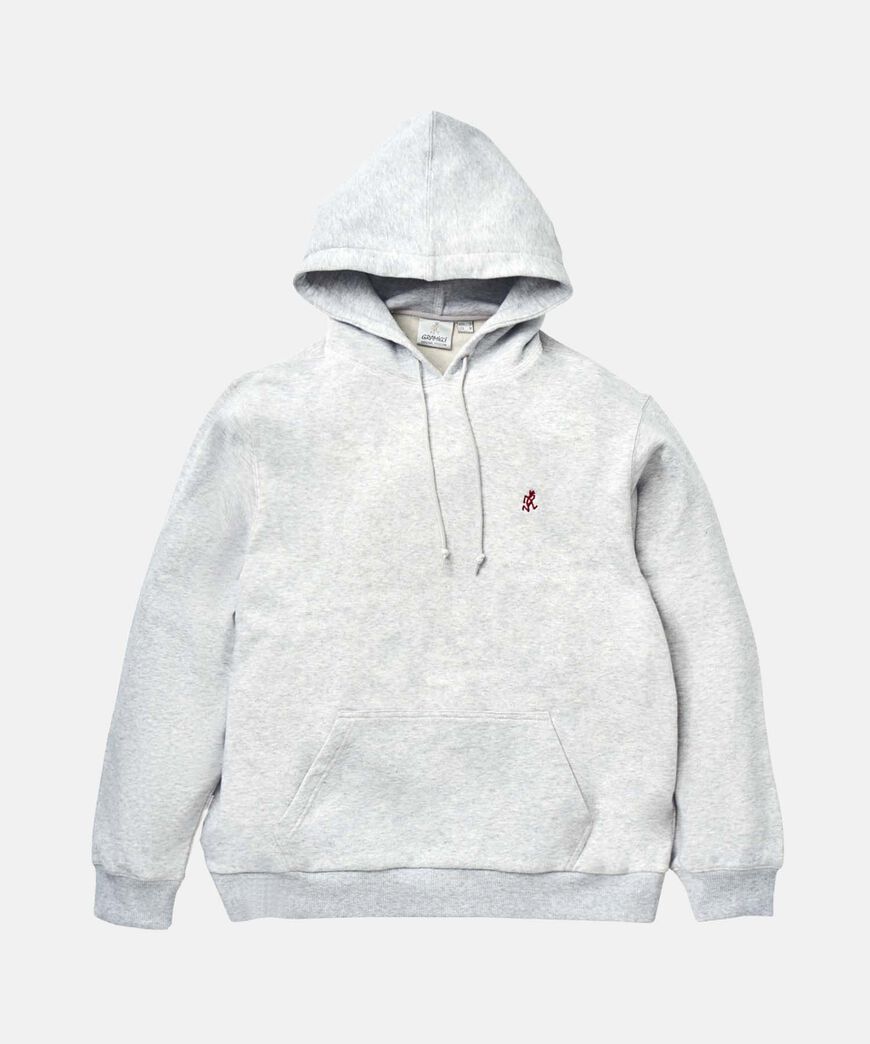 ONE POINT HOODED SWEATSHIRT,GREY HEATHER, large image number 0