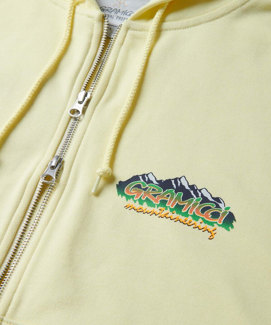 MOUNTAINEERING ZIP HOODED SWEATSHIRT,HEATHER ASH, large image number 2