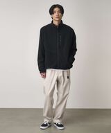 CORDUROY LOOSE TAPERED RIDGE PANT,BONE, small image number 1