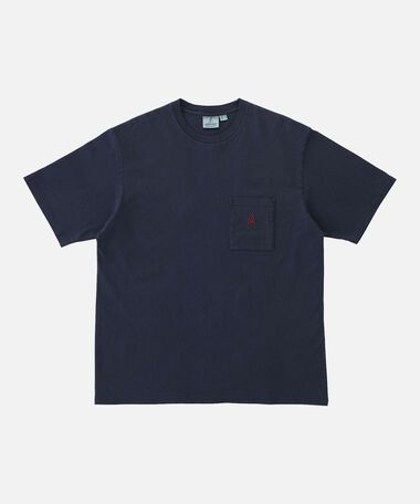 ONE POINT TEE PIGMENT DYED,NAVY PIGMENT, medium