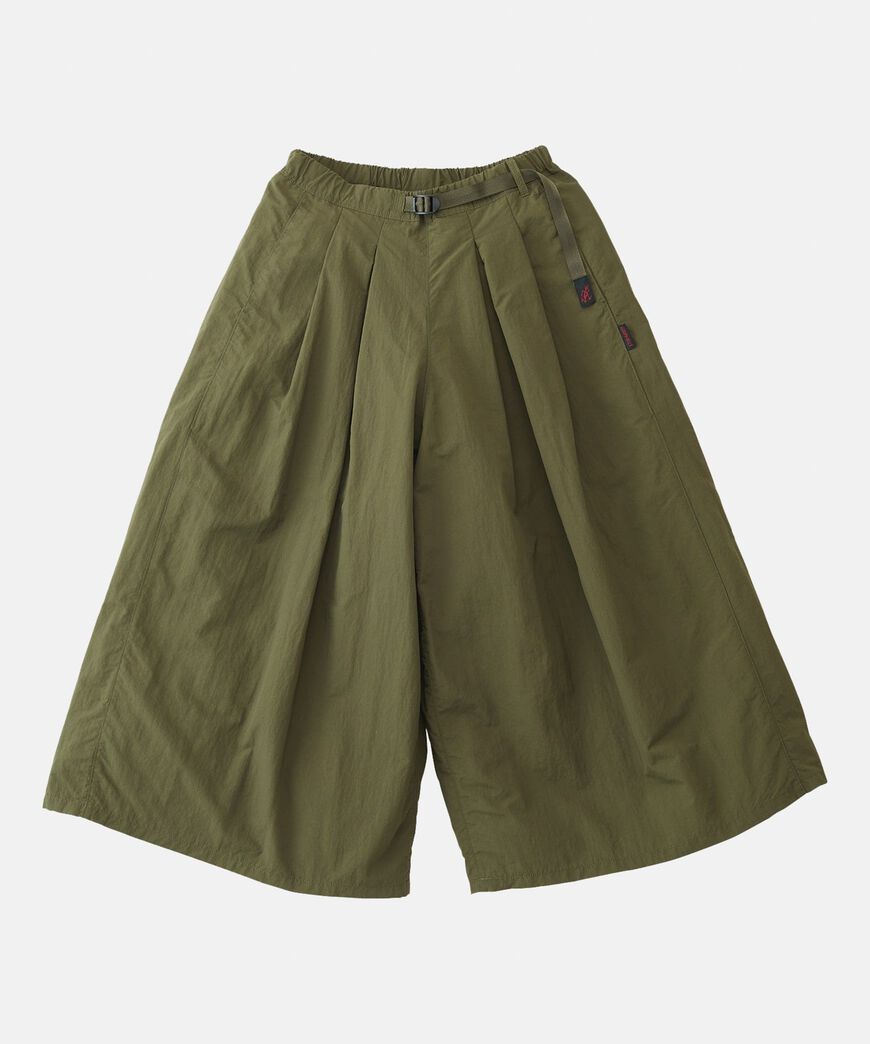 NYLON FLARE PANT,DEEP OLIVE, large image number 0