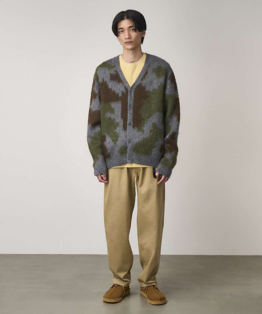 MOHAIR CARDIGAN,JUNGLE DIGI CAMO, large image number 1