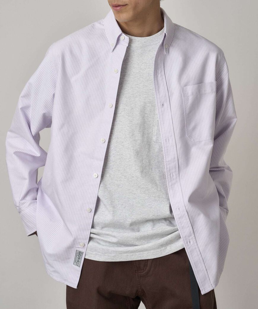 OXFORD BUTTON DOWN STANCE SHIRT,IRIS STRIPE, large image number 6