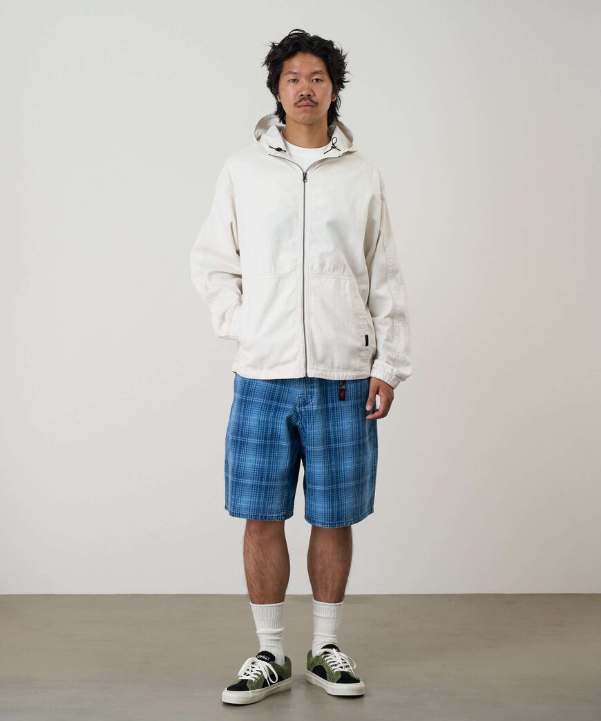 LAGOON SHORT DENIM PLAID,INDIGO CHECKERED PLAID, large image number 2