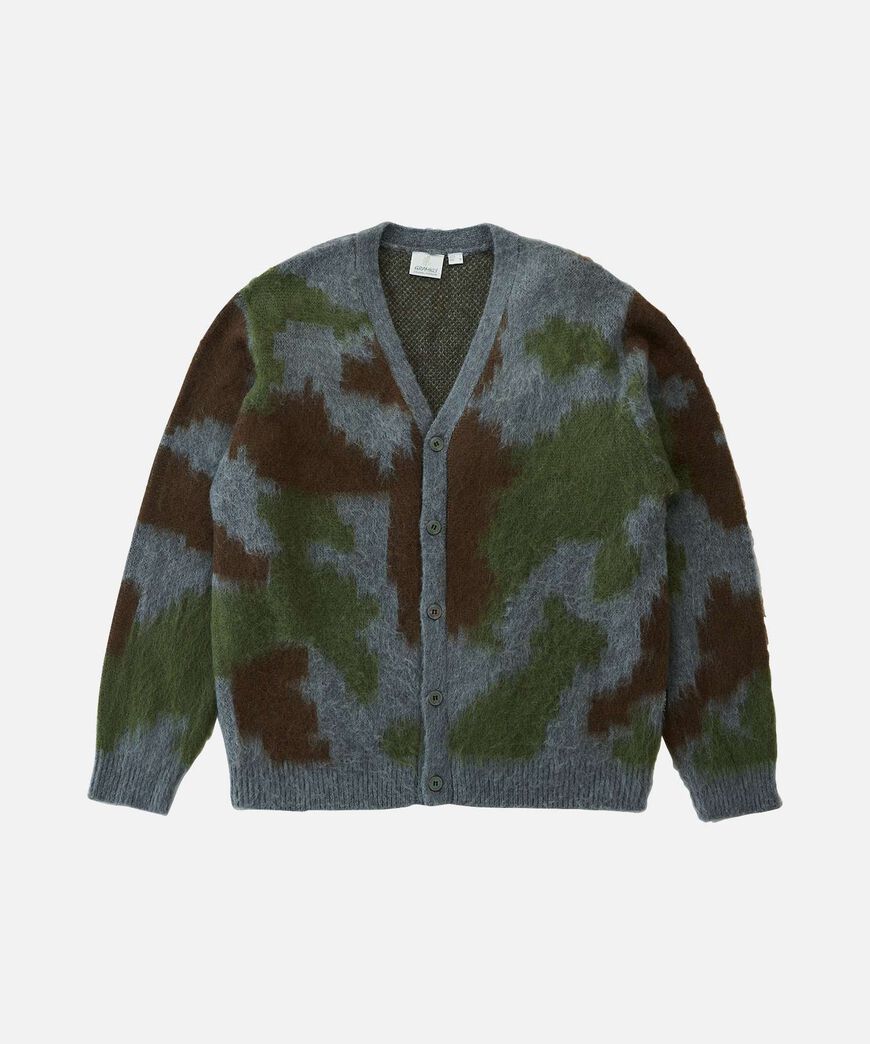 MOHAIR CARDIGAN,JUNGLE DIGI CAMO, large image number 0