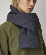 THERMAL INSULATION QUILTED SCARF,BLACK, small image number 1