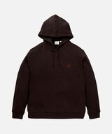 ONE POINT HOODED SWEATSHIRT,DARK BROWN, small image number 0