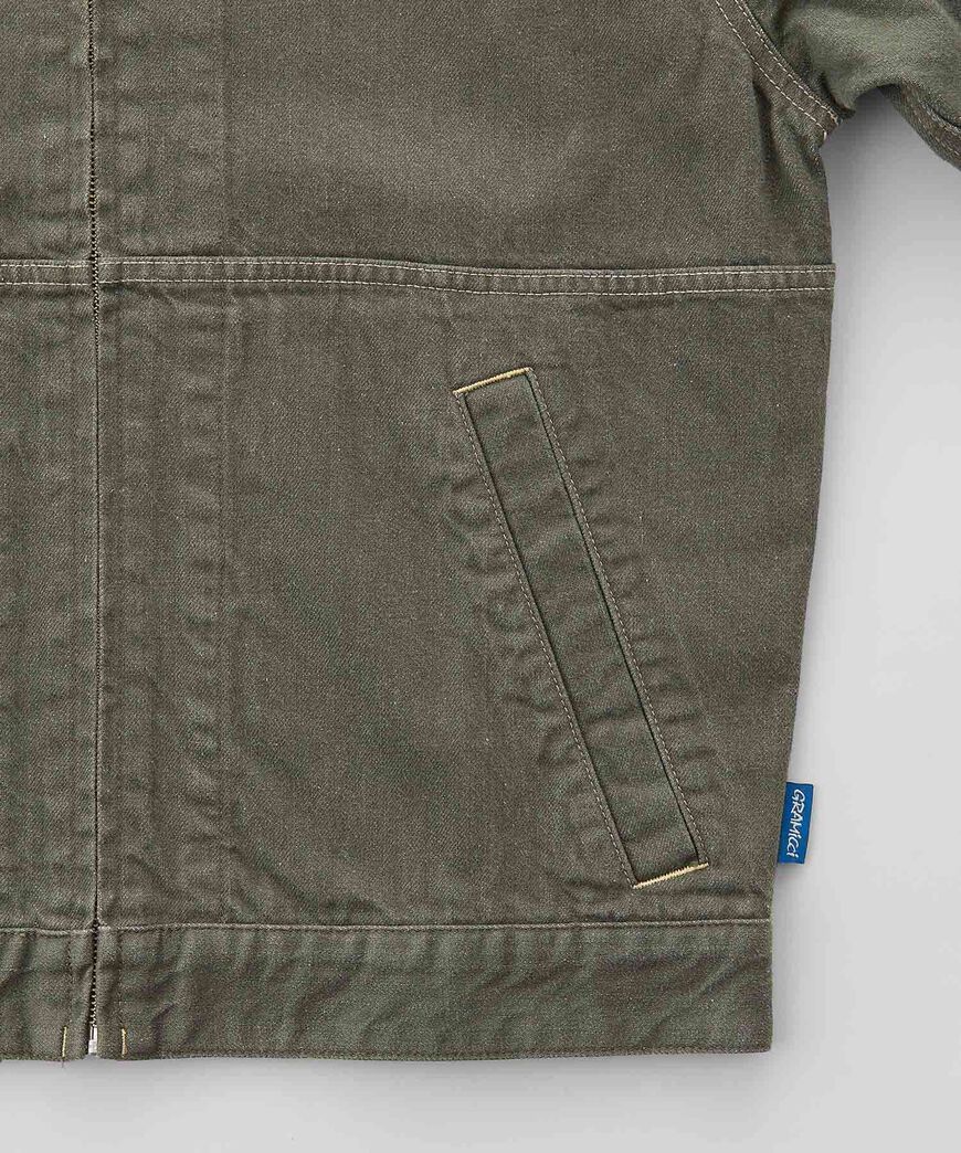 JAPANESE SLUB DENIM JACKET,AMBER, large image number 4