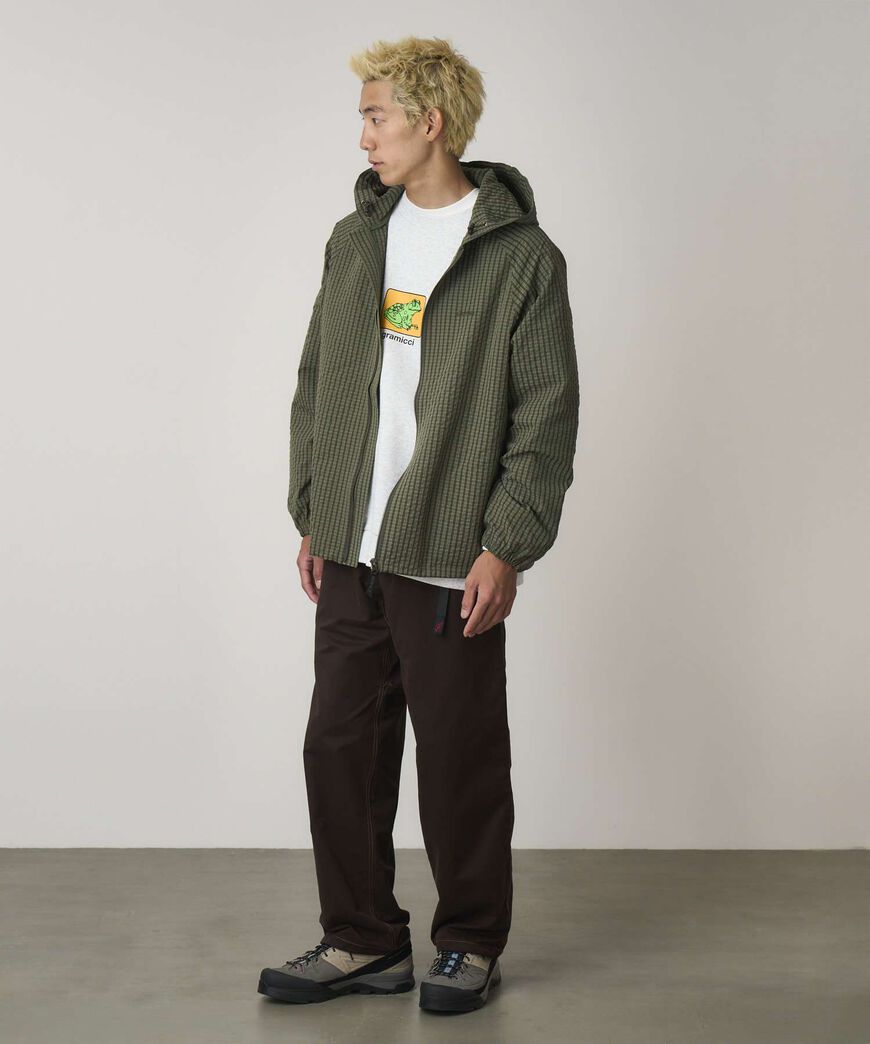 NORTHSIDE PLAID HOODED JACKET,OLIVE, large image number 3