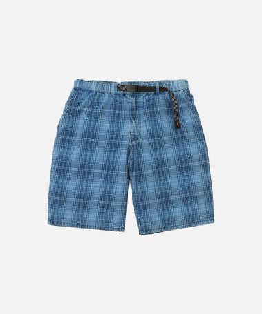 LAGOON SHORT DENIM PLAID,INDIGO CHECKERED PLAID, medium