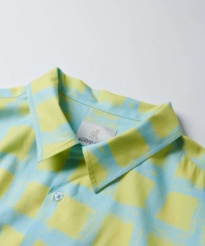 CHECKERD RAYON SHIRT,GLOW, large image number 8