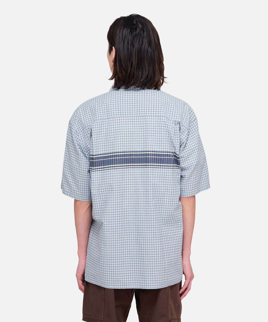 ZIP UP WAVE SHIRT,PACIFIC PLAID, large image number 6