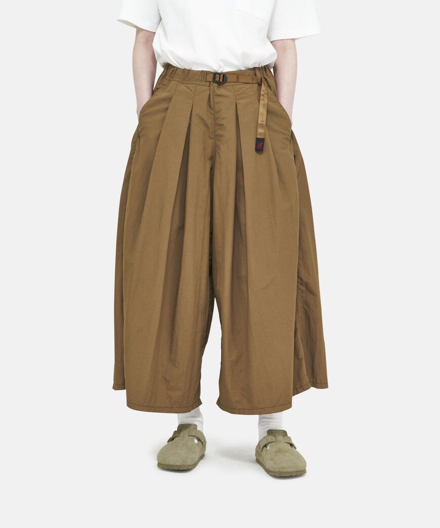 NYLON FLARE PANT,DEEP OLIVE, large image number 4