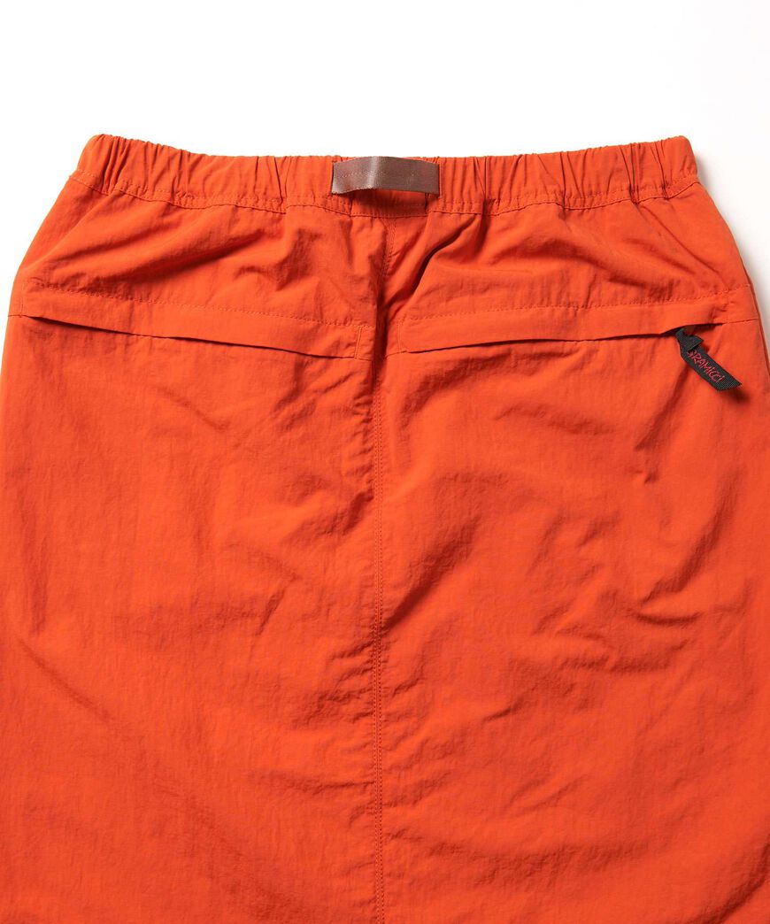 NYLON PACKABLE MIDI SKIRT,BLACK, large image number 3