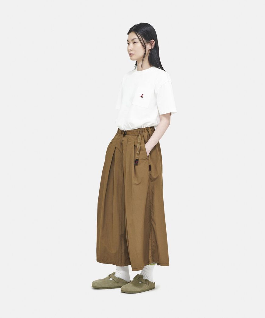 NYLON FLARE PANT,DEEP OLIVE, large image number 2