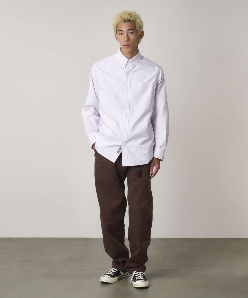OXFORD BUTTON DOWN STANCE SHIRT,IRIS STRIPE, large image number 2
