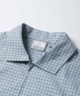ZIP UP WAVE SHIRT,PACIFIC PLAID, small image number 7
