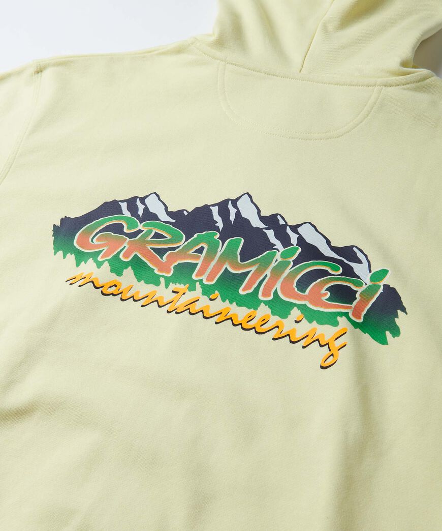 MOUNTAINEERING ZIP HOODED SWEATSHIRT,HEATHER ASH, large image number 3