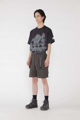 BRUSHED NYLON SHORT,CHARCOAL, small image number 4